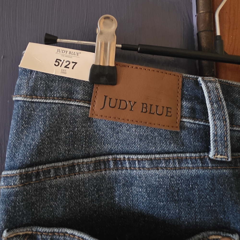 Judy Blue Women's Blue Jeans Retro Wide Leg